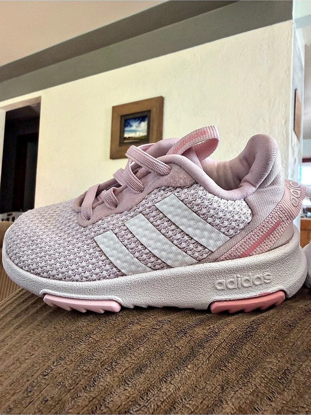 adidas Racer TR 2.0 Shoes Pink & White US 6K